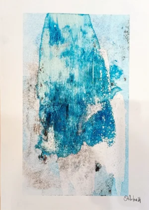 Ecos de Frustración XVI Monotipo sobre papel