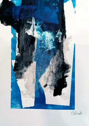 Ecos de Frustración XVII Monotipo sobre papel