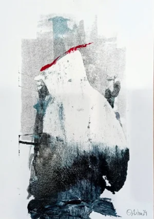 Ecos de Frustración XVIII Monotipo sobre papel