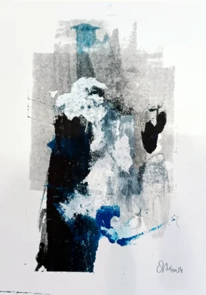 Ecos de Frustración XX Monotipo sobre papel