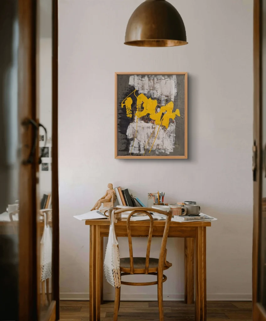 Obras de grabado expresionista para decoración