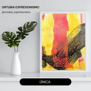 Grabado expresionista sobre papel