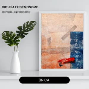 Grabado expresionista sobre papel