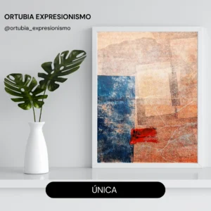 Grabado expresionista sobre papel