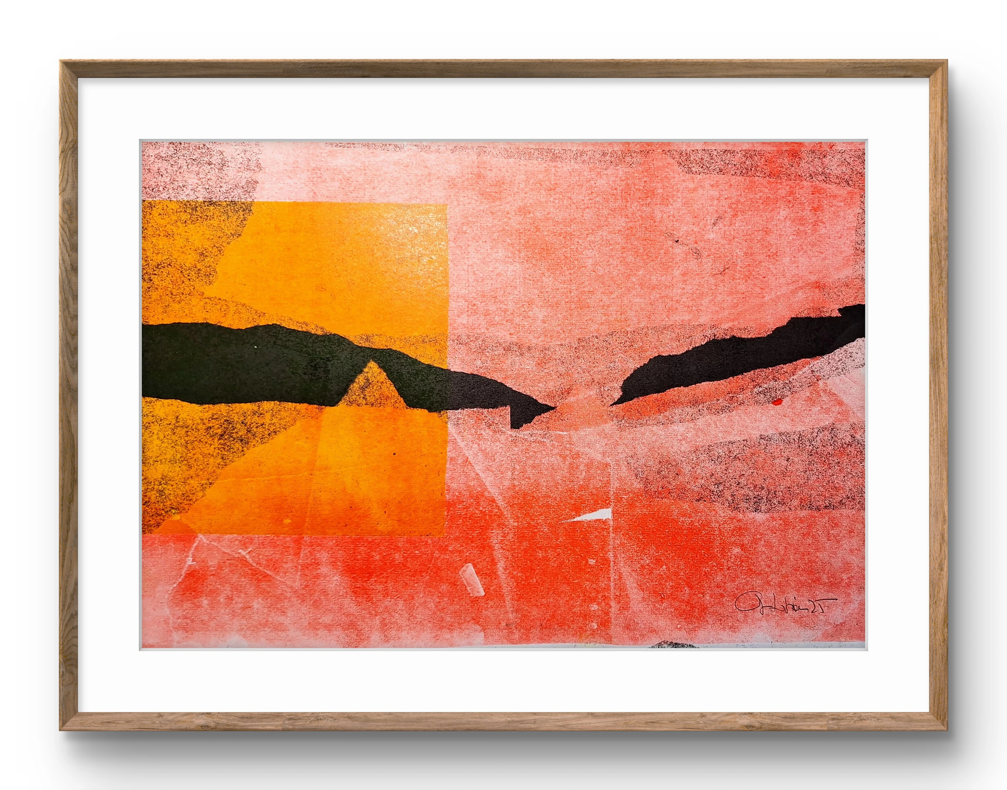 grabado fluorescente original sobre papel grabado fluorescente original sobre papel