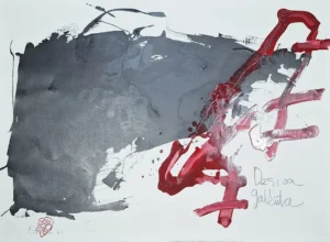Desioa Galduta · Tinta china, acrílico y pintura industrial · Ortubia 2021