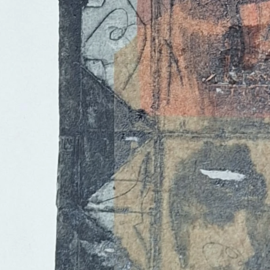Sin título · detalle 3 · Grabado sobre tetrabrik · Ortubia 2015